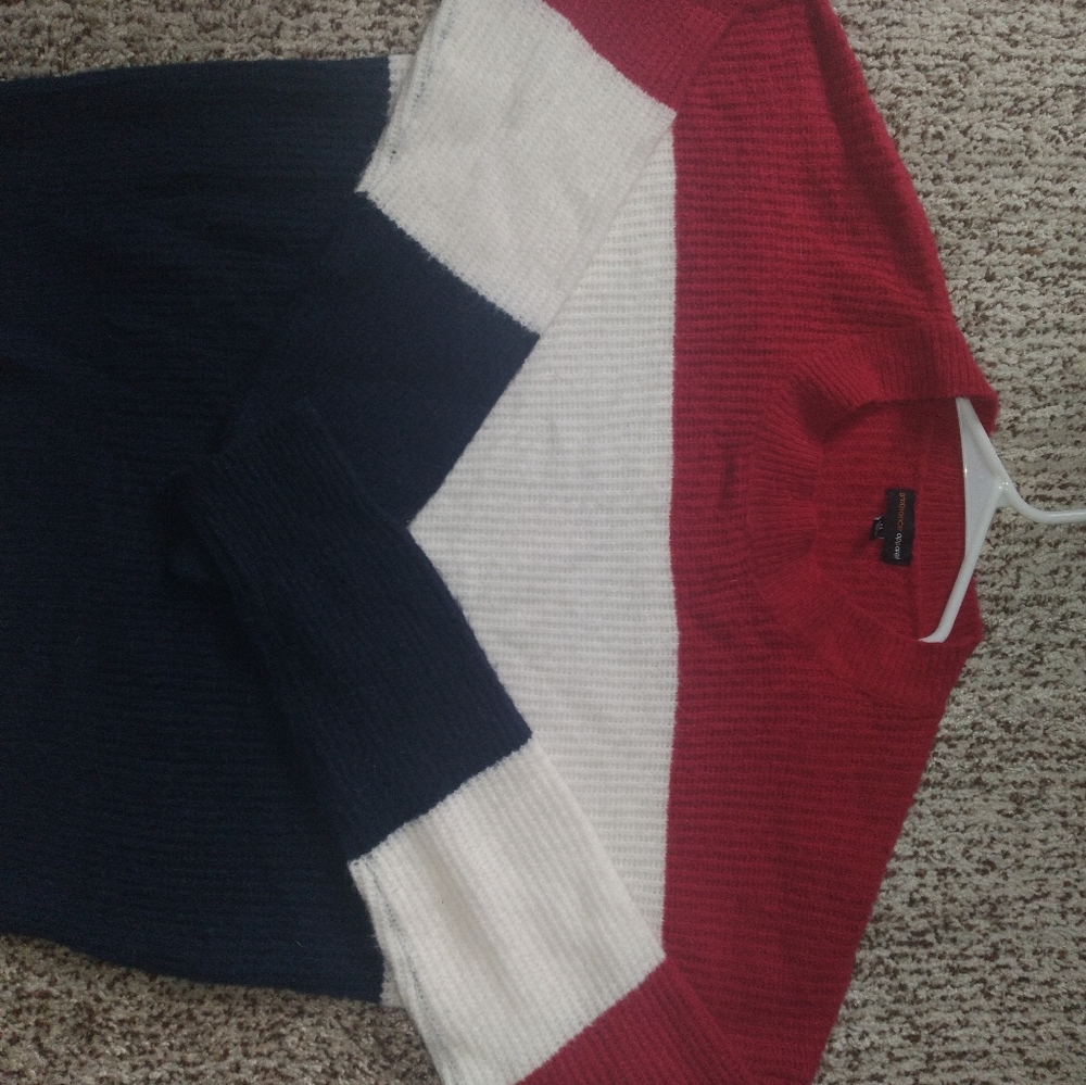 Red white and Blue sweater, Size M